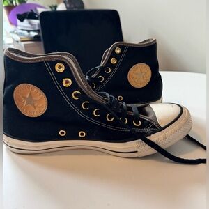 Womens 10 Black Converse High Tops | Custom Chuck Taylor All Star